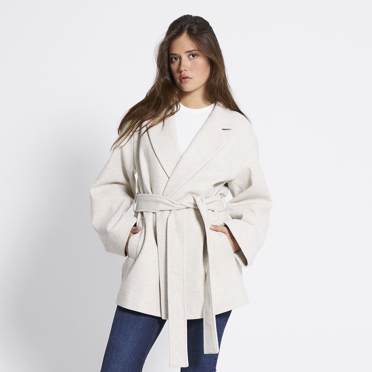 Belted coat "Lexie" Light Beige